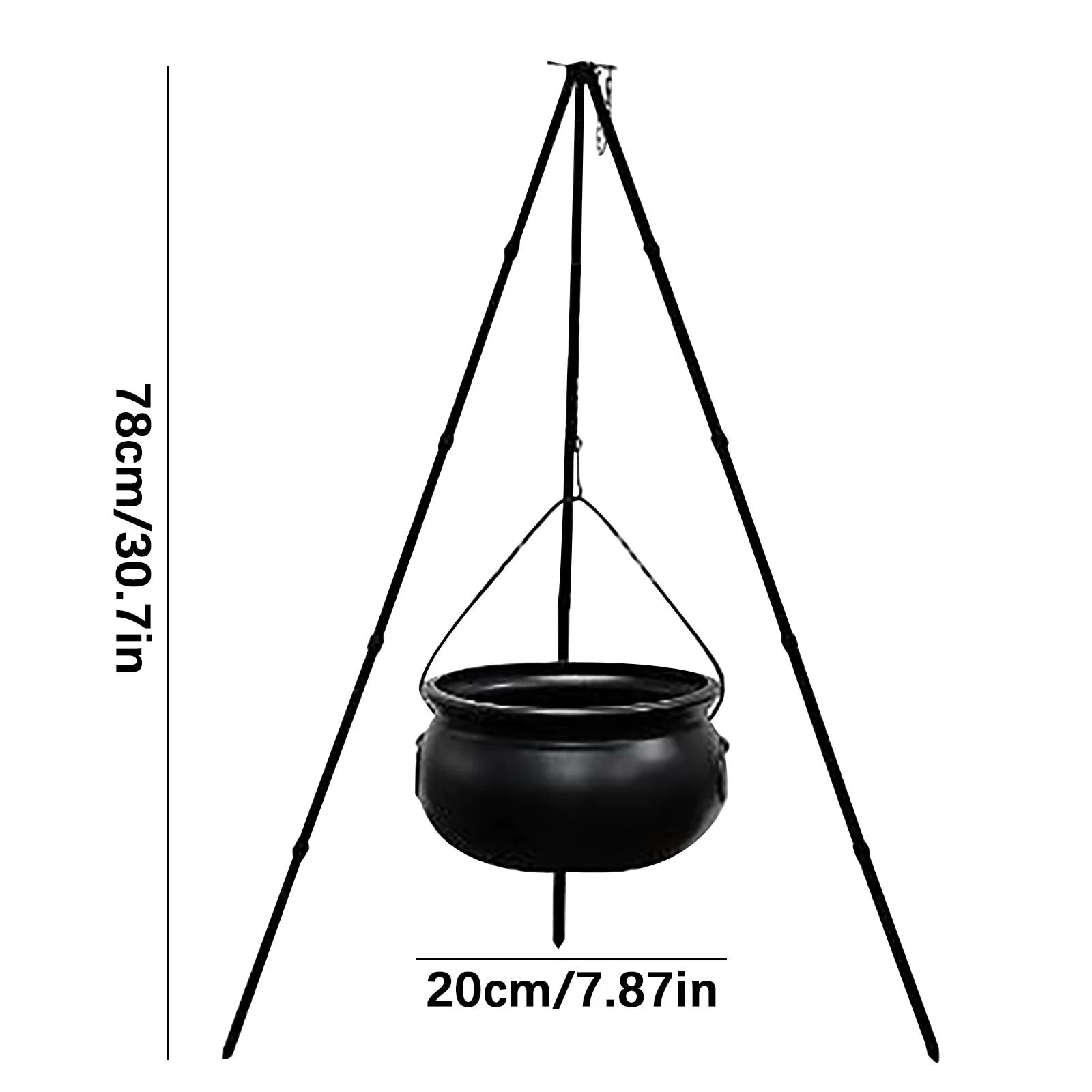 Halloween Clearance Sales!  Halloween Decorations Outdoor Large Cauldron Halloween Decor on Tripod with Timer Lights Plastic Cauldron Witch Halloween Decorations for Porch Yard