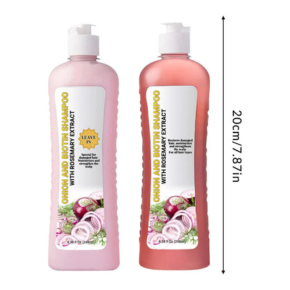 496Ml Onion Biotin and Rosemary Shampoo and Treatmentt Set Types Free Hair Shampoo Hair anti Shampo Conditioner Hair Silicone