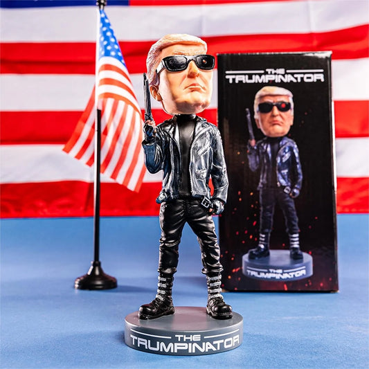 USA President Donald Trump Collectibles - the Trumpinator: 2024 Bobblehead for Trump Supporters and Patriotic Americans | the #1 Trump 2024 Gifts